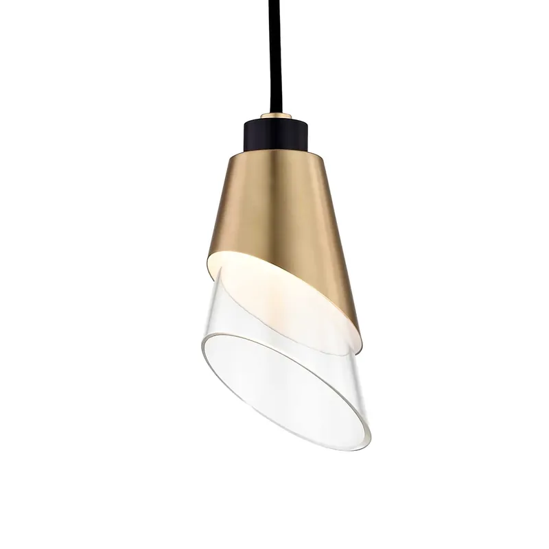 Angie - Sospensione in metallo o ottone design vintage