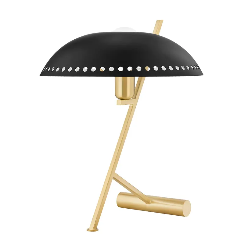 Landis - Lampada da scrivania vintage in ottone