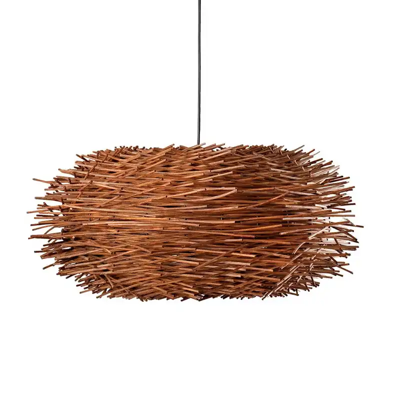 Nido - Sospensione in legno design nido d'uccello