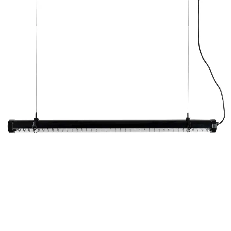 Scuba Louver - Sospensione tubo led industriale per cucina moderna