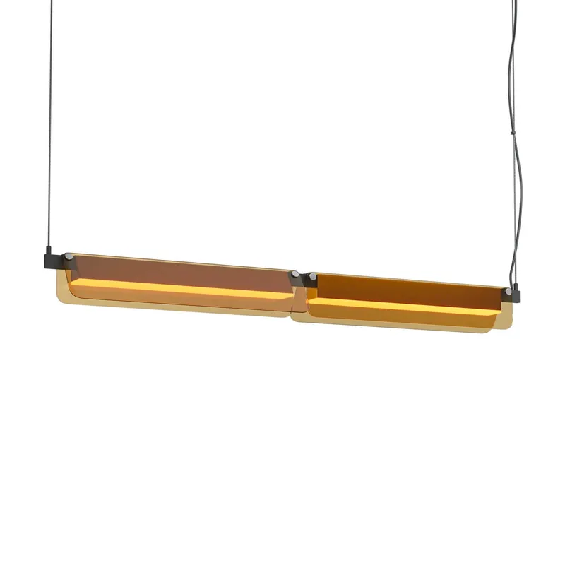 Flat - Sospensione LED in vetro design per cucina