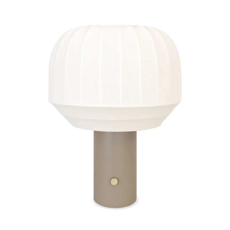 Tradition - Lampada da comodino in tessuto design japandi