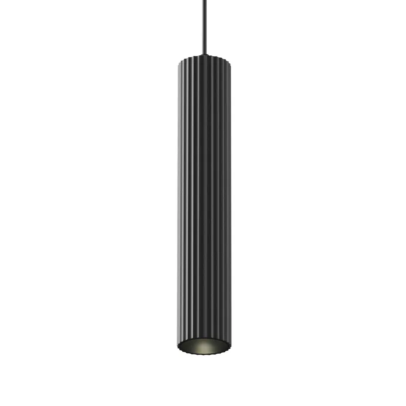 Calipso - Sospensione scanalata tubo in alluminio design per cucina