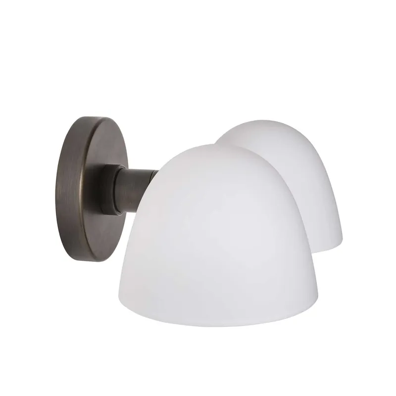 Fuse - Applique da parete design in alabastro e ottone invecchiato per soggiorno