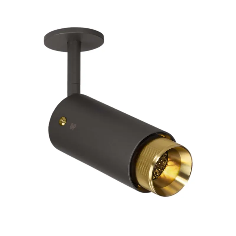 Exhaust Linear - Spot plafoniera orientabile in acciaio design contemporaneo