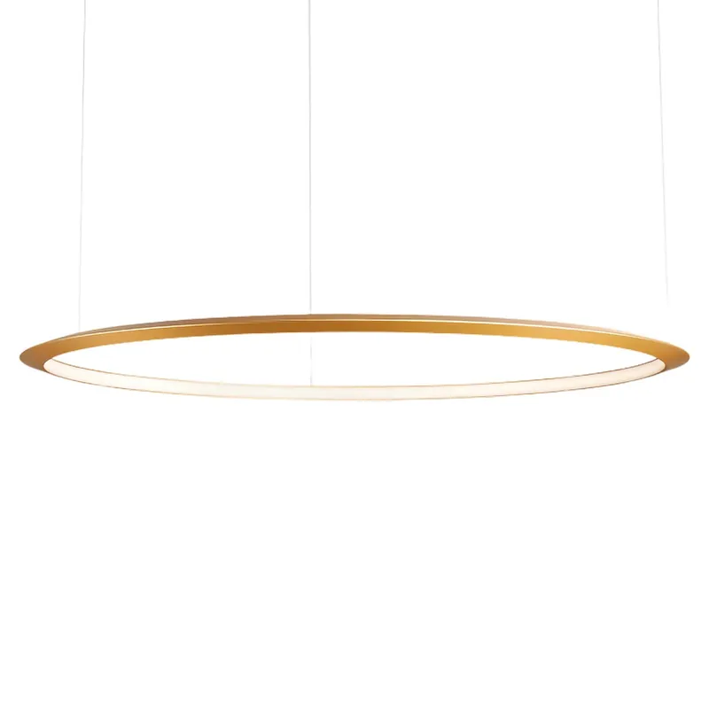 Circular Inward - Grande sospensione LED anello design per soggiorno