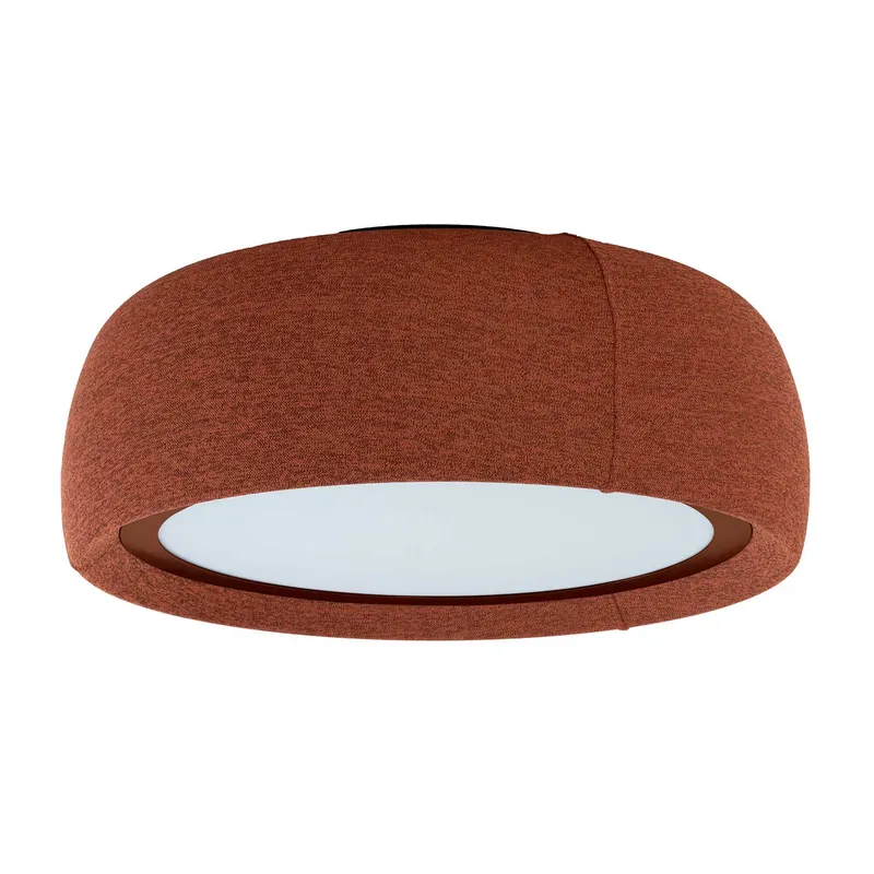 Gong - Plafoniera in tessuto design LED integrata per soggiorno