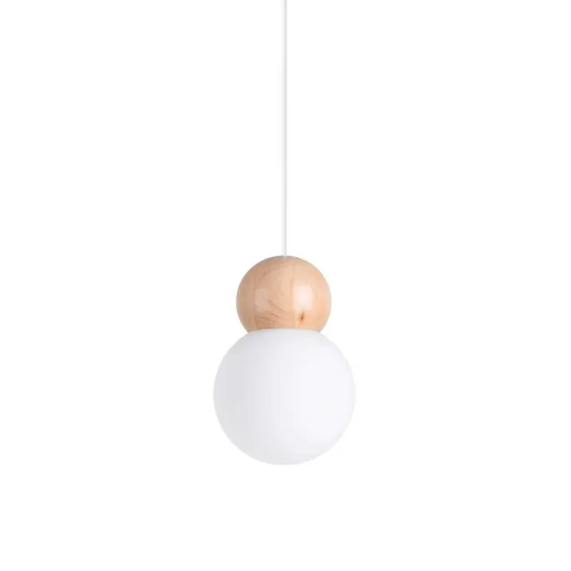 Ceti - Sospensione sfera in legno design scandinavo