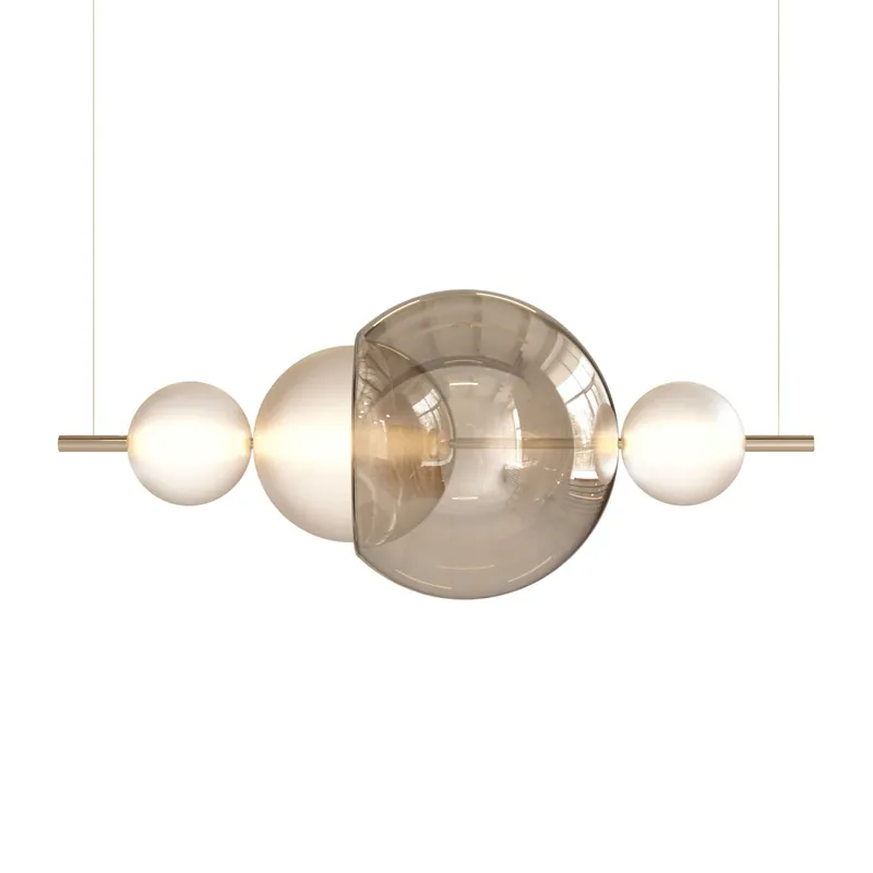 Galileo Linear - Lampada sospesa LED lussuosa sfera in vetro design