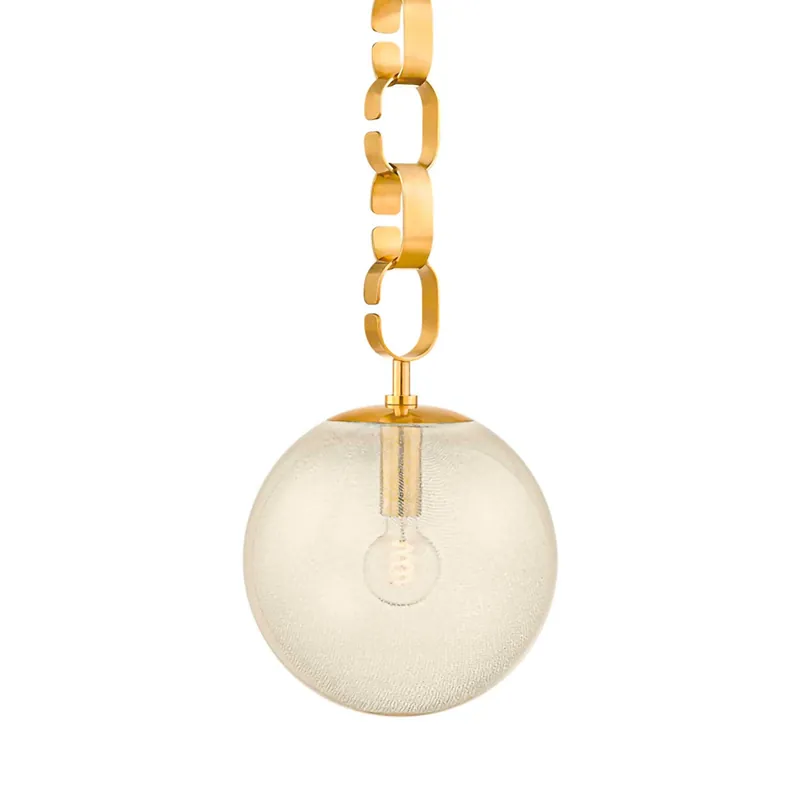 Nessa - Lampadario a sfera in vetro design country chic