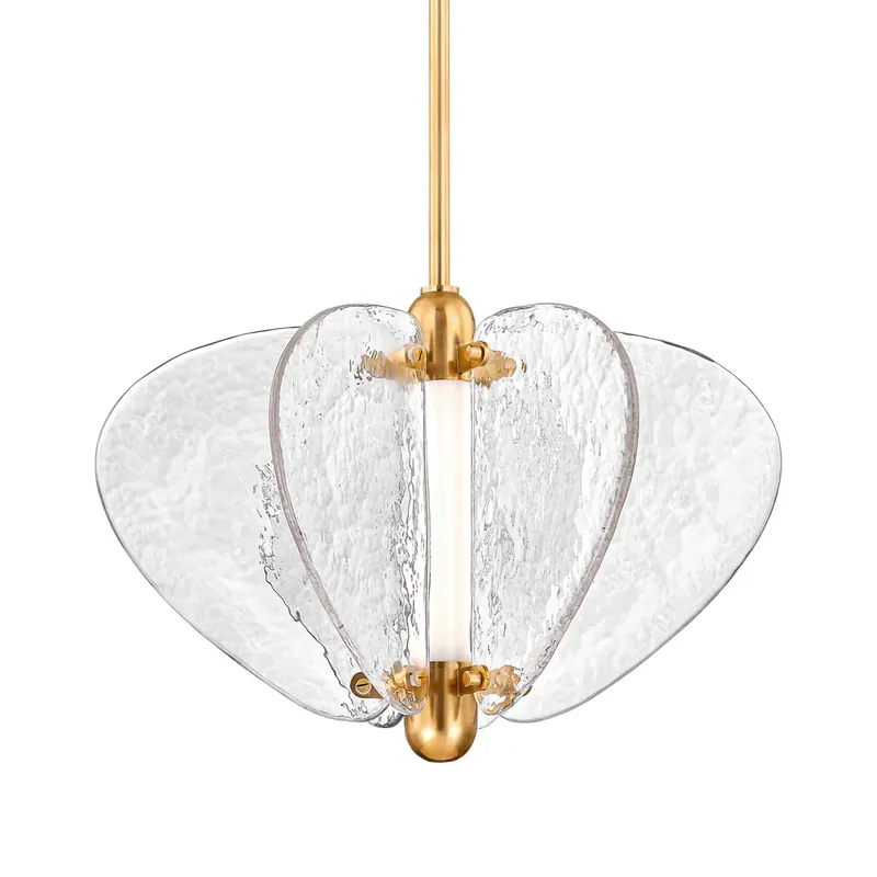 Freya - Lampadario LED lussuoso in vetro per ingresso casa chic