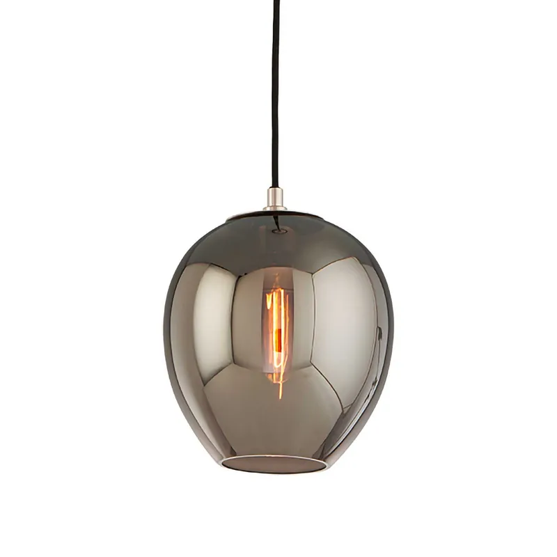 Odyssey - Sospensione in vetro fumé design contemporaneo per cucina