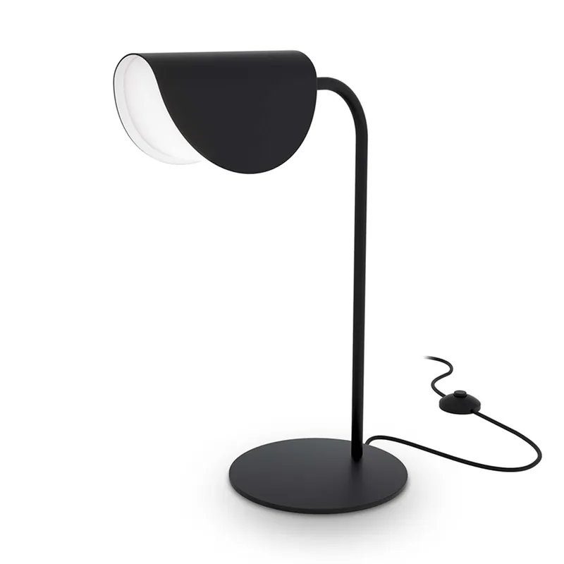 MOLLIS - Lámpara de escritorio negra, salón o dormitorio diseño