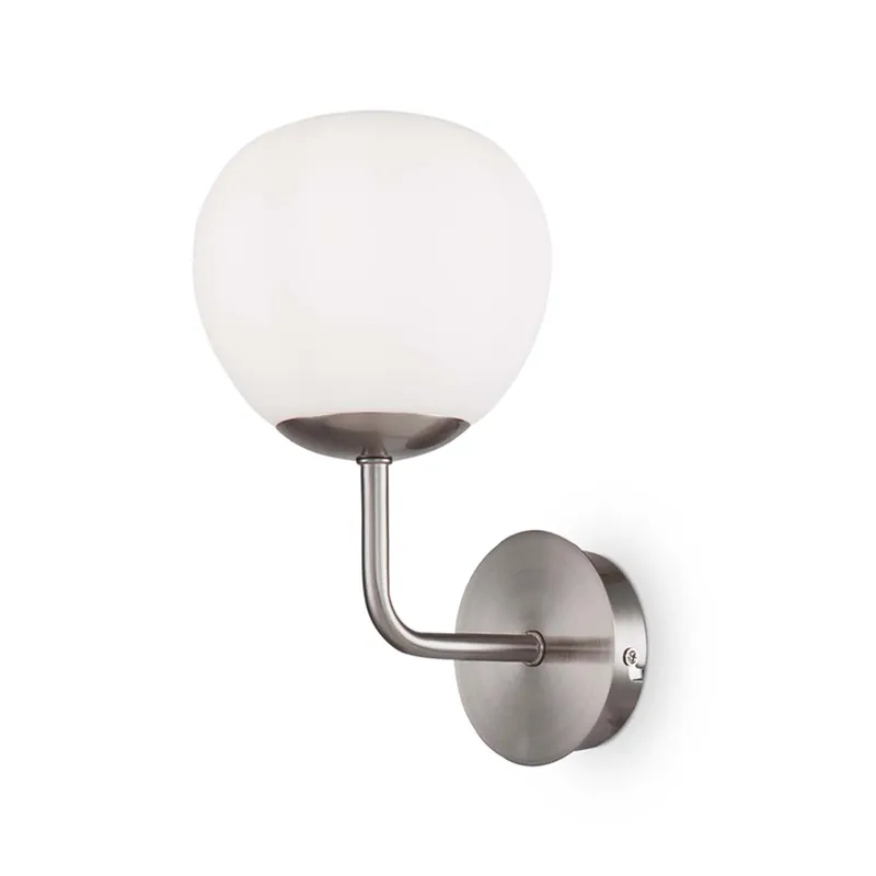 ERICH - Aplique de pared vintage con bola de vidrio