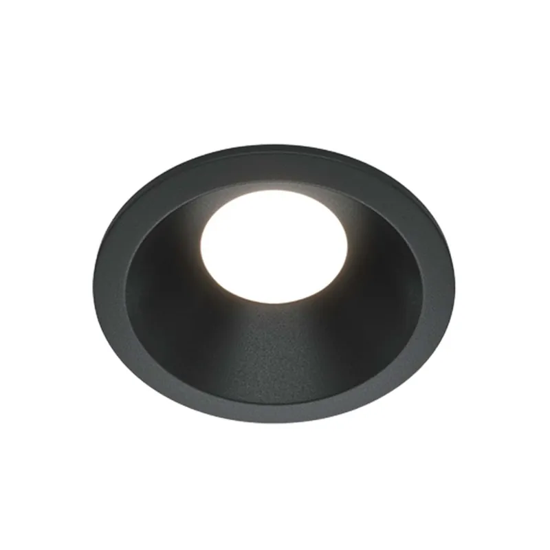ZOOM - Foco empotrado redondo exterior impermeable, negro o blanco, 85mm
