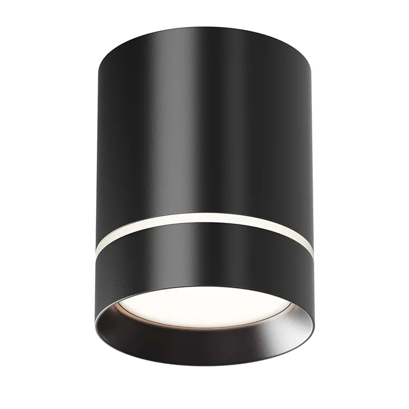 ORLO - Foco en superficie negro o blanco diseño 80mm