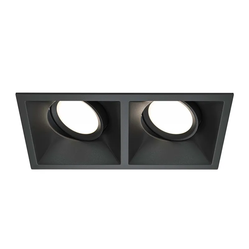 DOT - Foco doble empotrado rectangular orientable