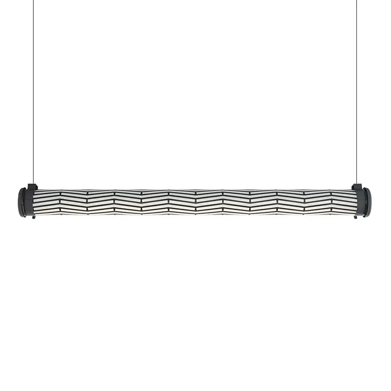 RIVOLI - Lámpara colgante tubo de acero estilo industrial impermeable IP68