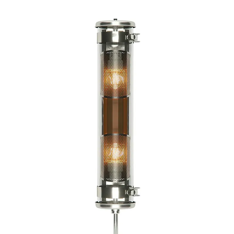 MUSSET GR - Aplique de pared tubo industrial y contemporáneo acero estanco