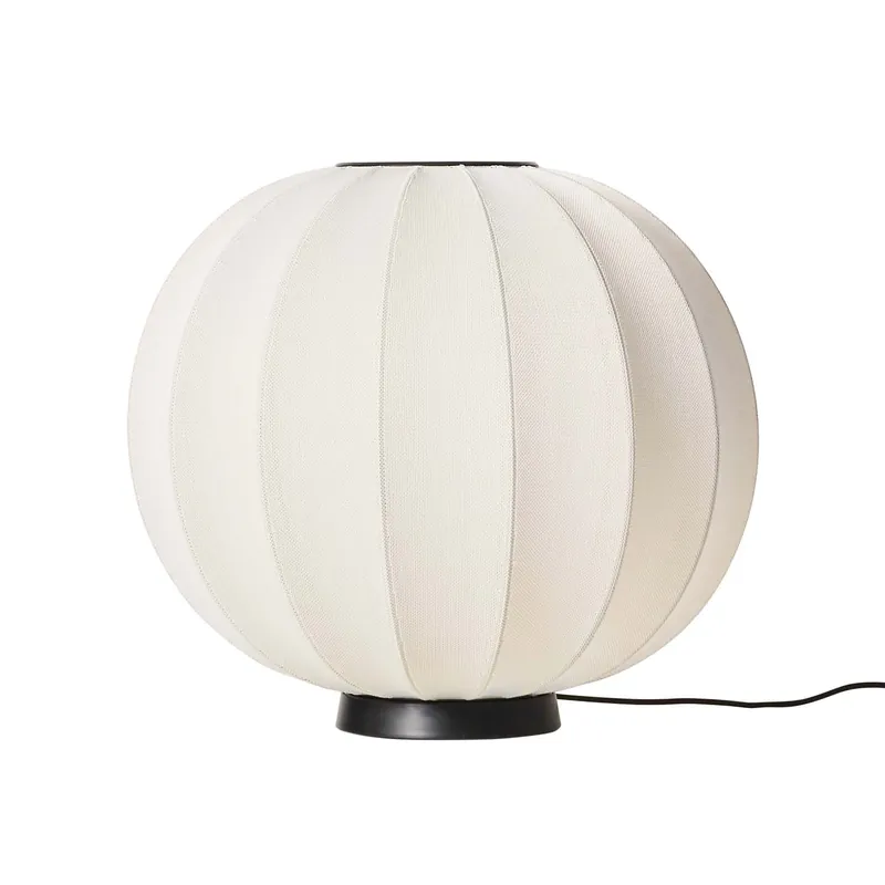 KNIT-WIT - Lámpara de mesa tejida japandi ovalada calabaza