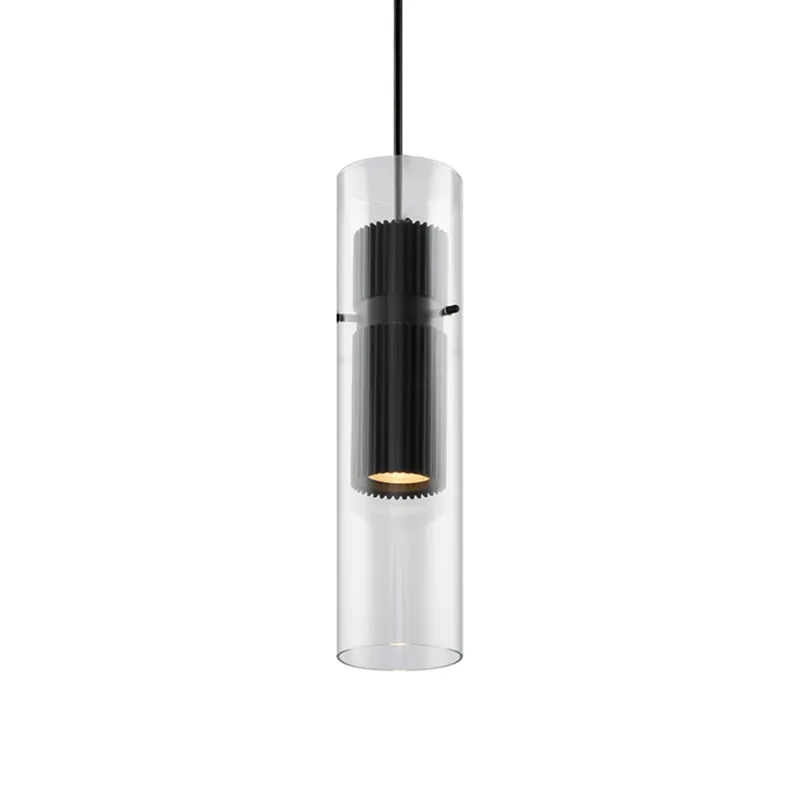 DYNAMICS - Lámpara colgante cocina moderna en vidrio y aluminio