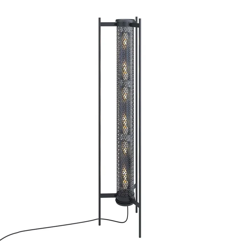MONCEAU - Lámpara de pie tubo de vidrio diseño para salón