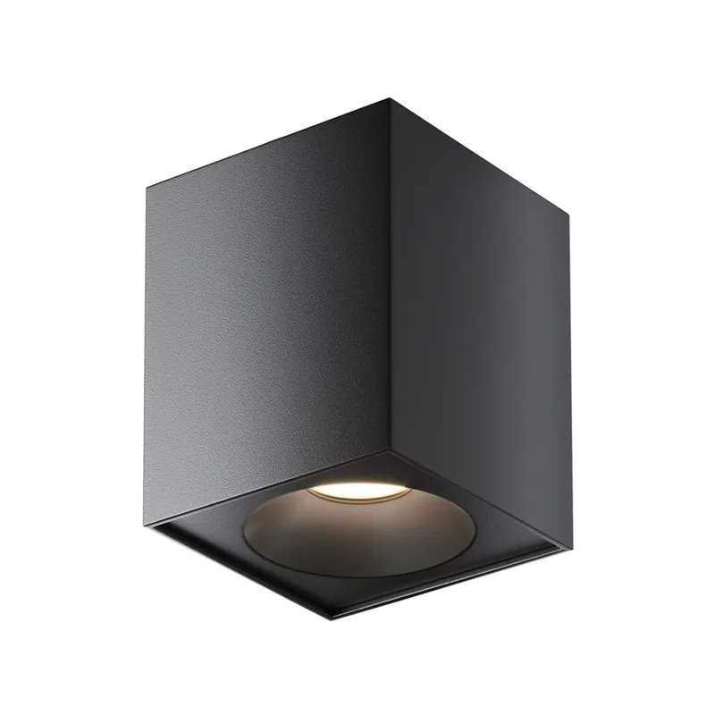 ZOOM - Foco en saliente negro o blanco en aluminio estanco IP65