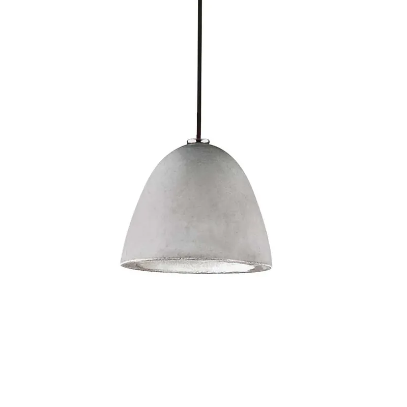 OIL 4 - Lámpara colgante en forma de cúpula de hormigón gris