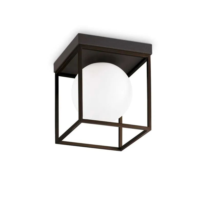 LINGOTTO - Plafón cubo con bola de vidrio