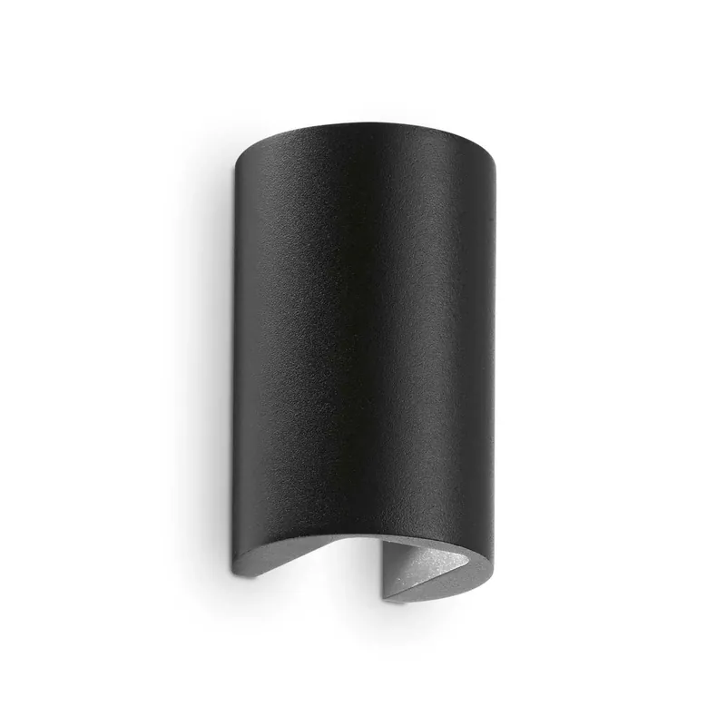 APOLLO - Aplique de pared exterior en acero negro IP44