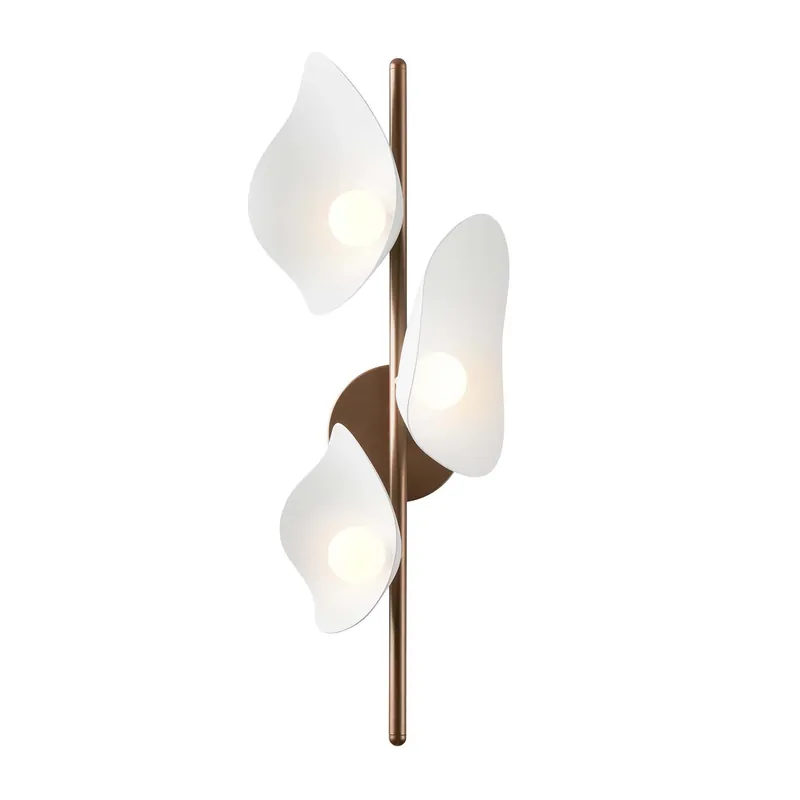 FLORII 3 - Aplique de pared rama y pétalos diseño