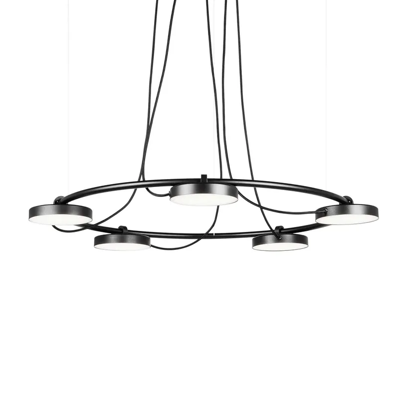Aro - Lámpara de araña para vestíbulo contemporáneo con led regulable