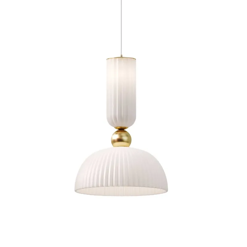 Antic - Lámpara colgante chic de diseño en vidrio art déco para dormitorio