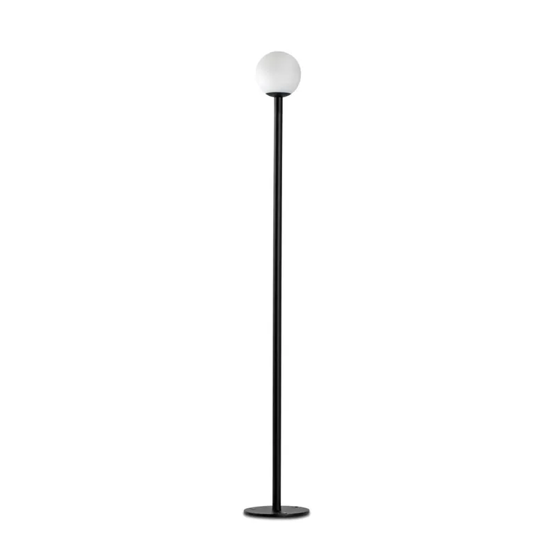 Cuca - Baliza led exterior en acero negro diseño minimalista