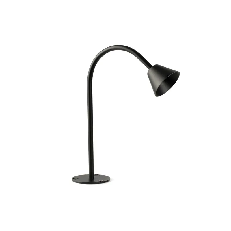 Lily - Baliza negra led exterior diseño contemporáneo