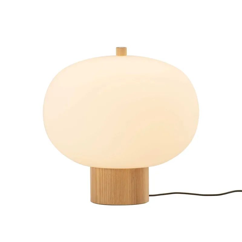 Ilargi - Lámpara de noche LED de vidrio con diseño para dormitorio