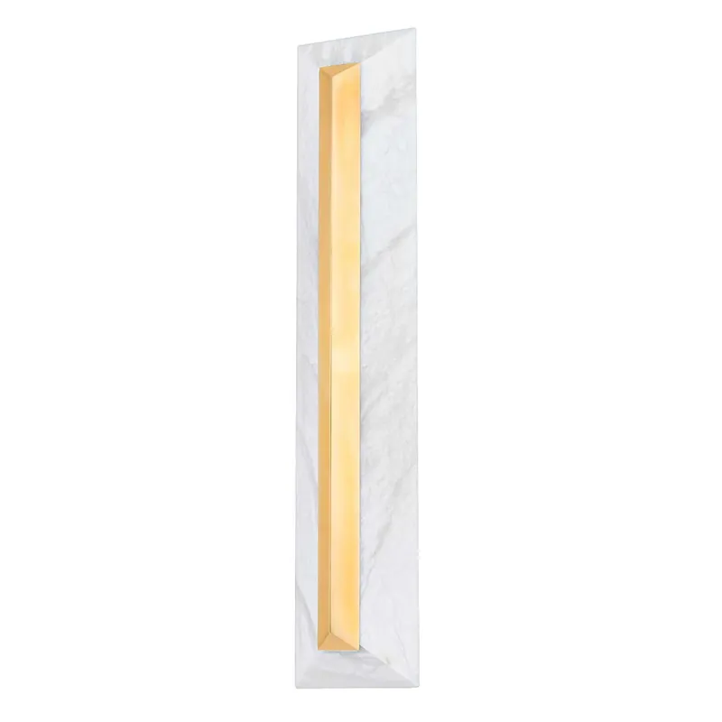 Perth - Aplique de pared LED diseño en mármol y latón elegante