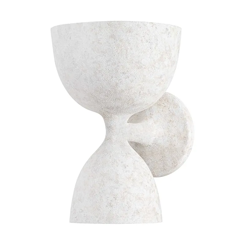 Waucoba - Aplique de pared de piedra blanca estilo griego
