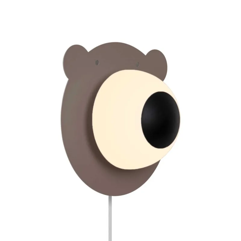 Bruna Bear - Aplique de pared oso marrón para habitación infantil