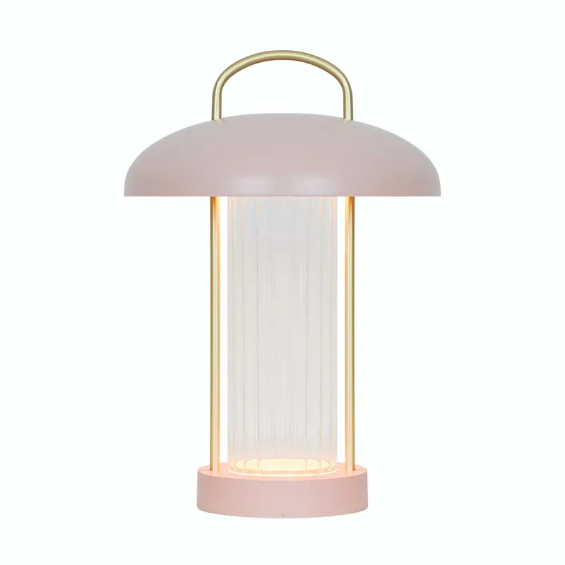 Mirano - Lámpara LED inalámbrica de diseño en acero pastel para dormitorio chic