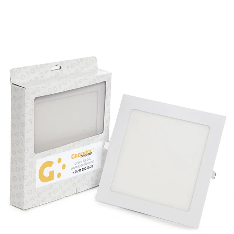 Placa LED 18W 1350Lm 6000ºK Cuadrada Estuche Personalizado 40.000H [JL-GP-LZ-6-CW-EP01]