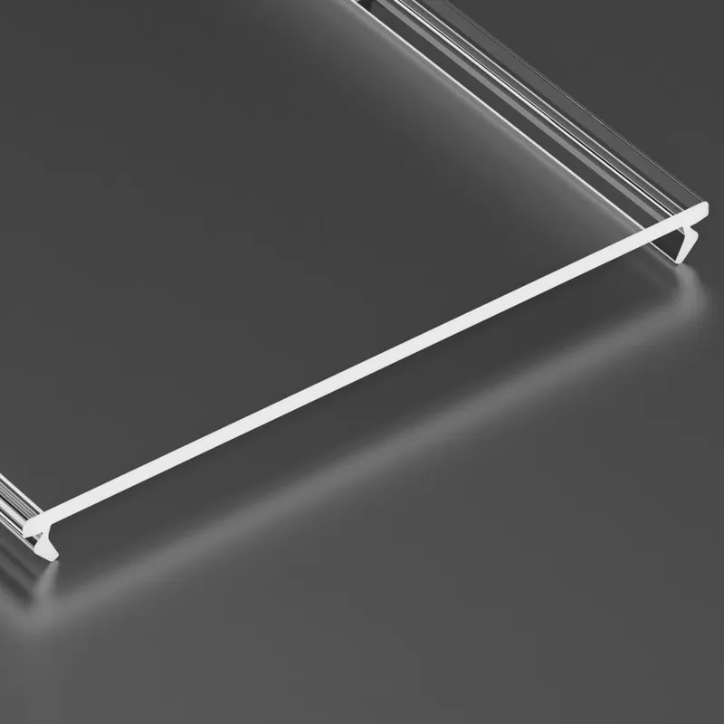 Difusor SUPERWIDE PMMA Perfiles LARGO,inLARGO 2,02M - Transparente