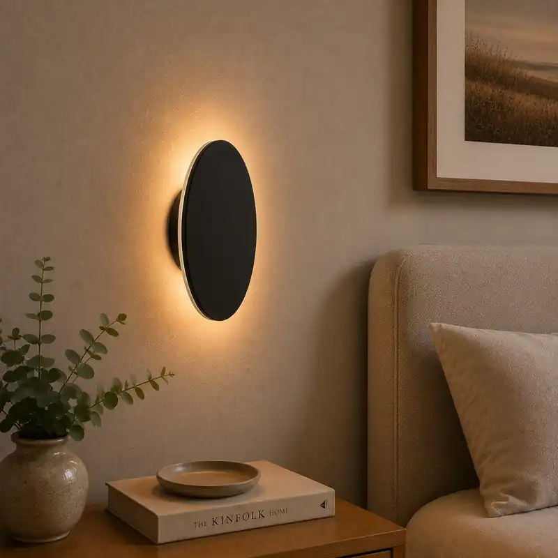 Aplique LED 18W  1377Lm 4200ºK Luna 40.000H [HO-WL-LUNA-18W-B-W]