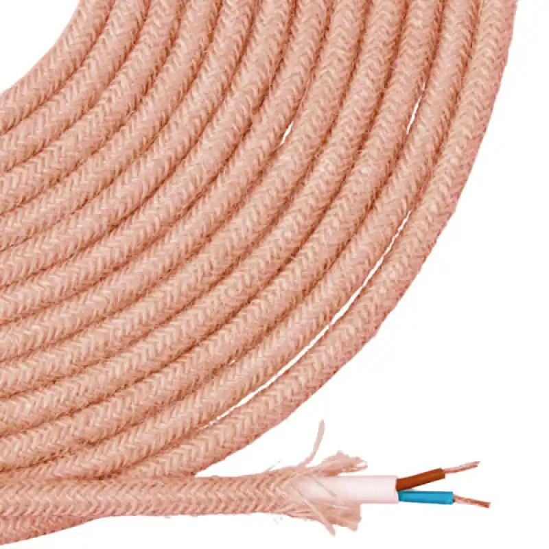 Vävd och mantlad jutelina 25M 2x0,75 mm per meter [E3-11974]