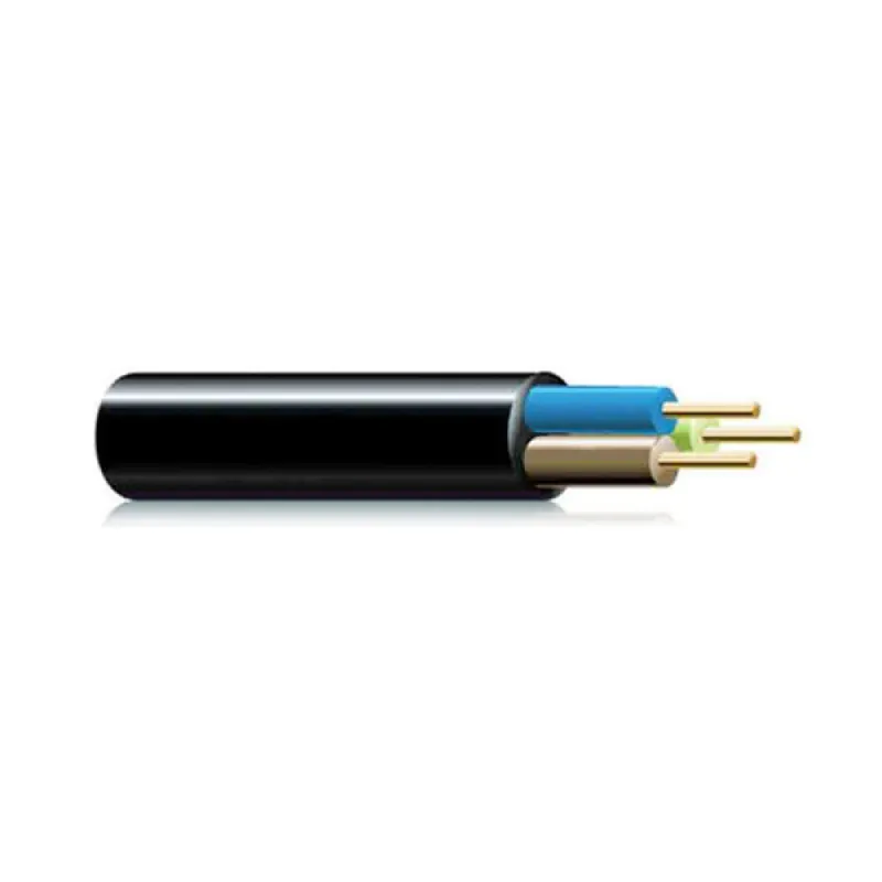 Akrylslang 2x1mm svart per meter [E3-13202]