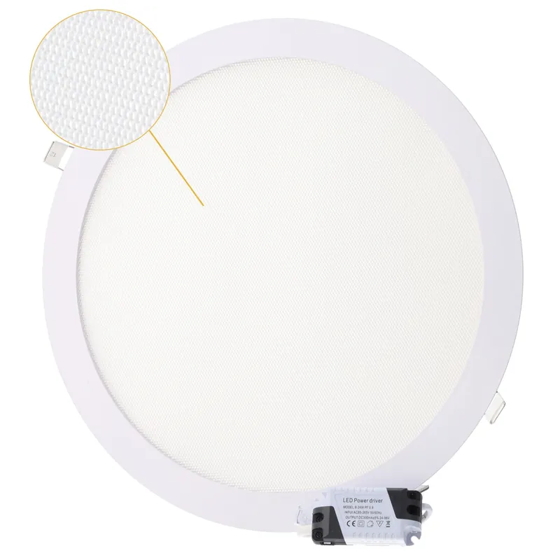 25W 2 500Lm Rund LED-panel CCT (dimbar ljuston) UGR17 40 000H