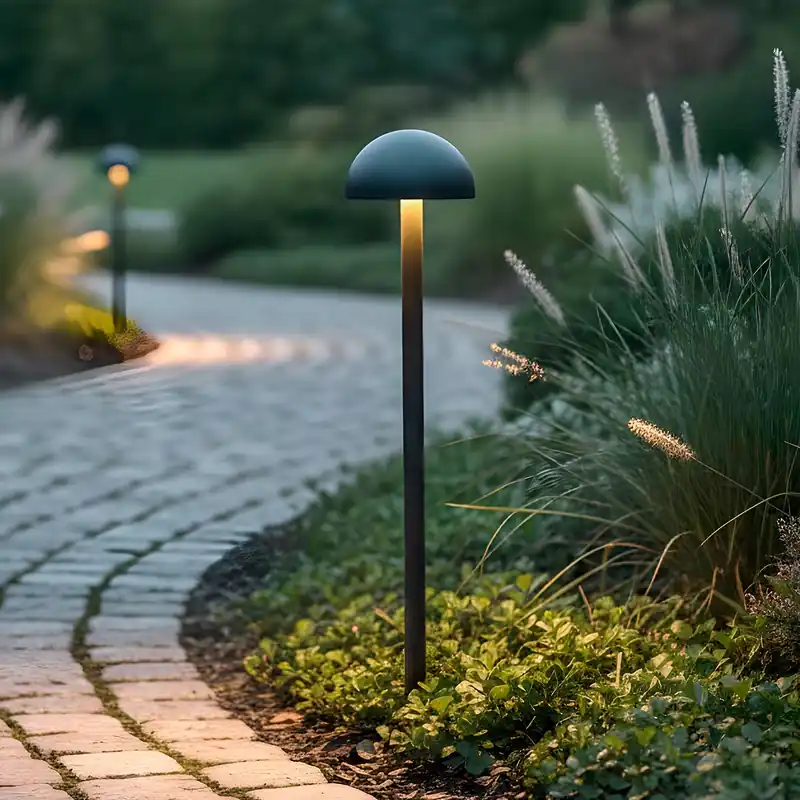 Utomhus LED-ljuspunkt "Ocala" 60 cm 12 W 220 VAC 3000 ºK Svart