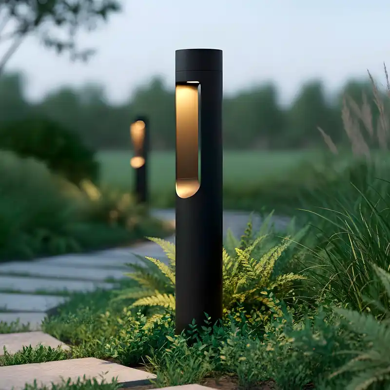 Utomhus LED-ljuspunkt "Medinipur" 60 cm 10 W 220 VAC 3000 ºK Svart