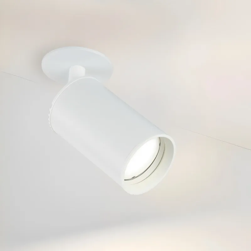 Vit GU10 infälld spot (utan glödlampa) [LUM-RGU10-W]