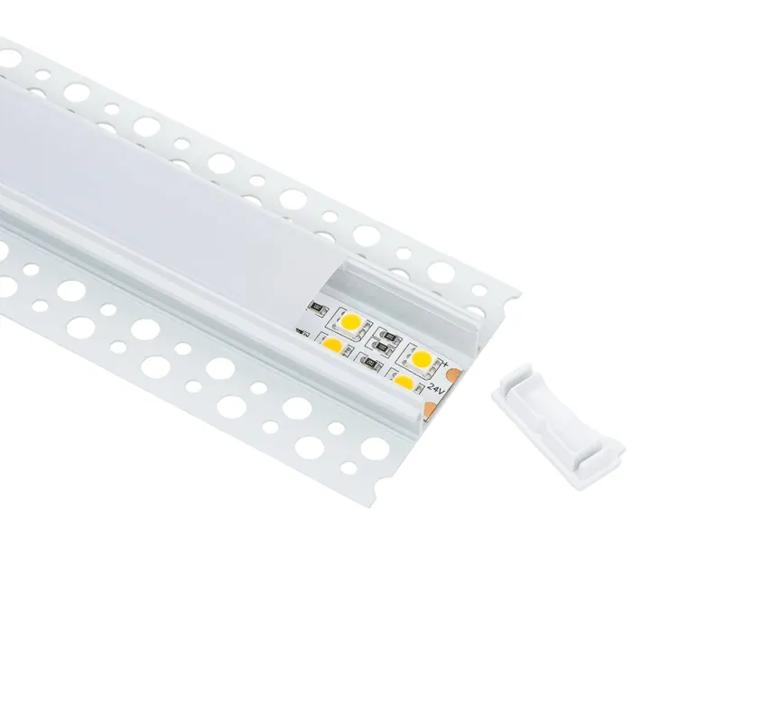 Aluminiumprofil för LED-remsintegration - 30 mm - med opal diffusor - 2 meter